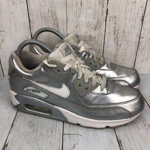 Nike Air Max 90 GS Metallic Silver